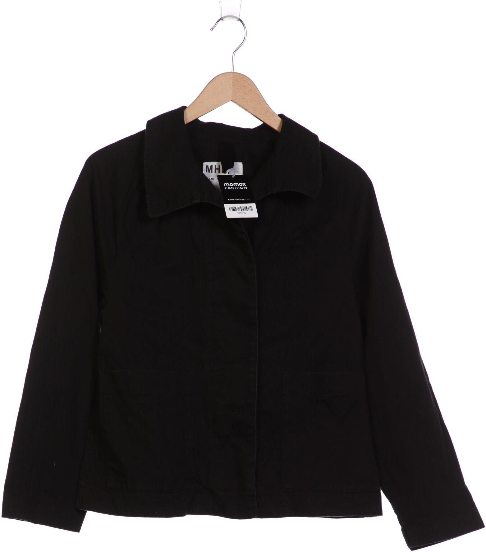 Margaret Howell Damen Jacke, Schwarz, Gr. Xxs, Baumwolle - Second Hand