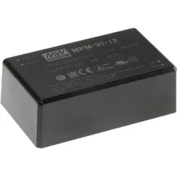 MeanWell, Spannungswandler, MPM-90-24 Netzteil & Spannungsumwandler Indoor 90 W Schwarz