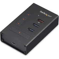 StarTech USB 3.0 Hub (USB-A, 4 Ports), Dockingstation + USB Hub, Schwarz