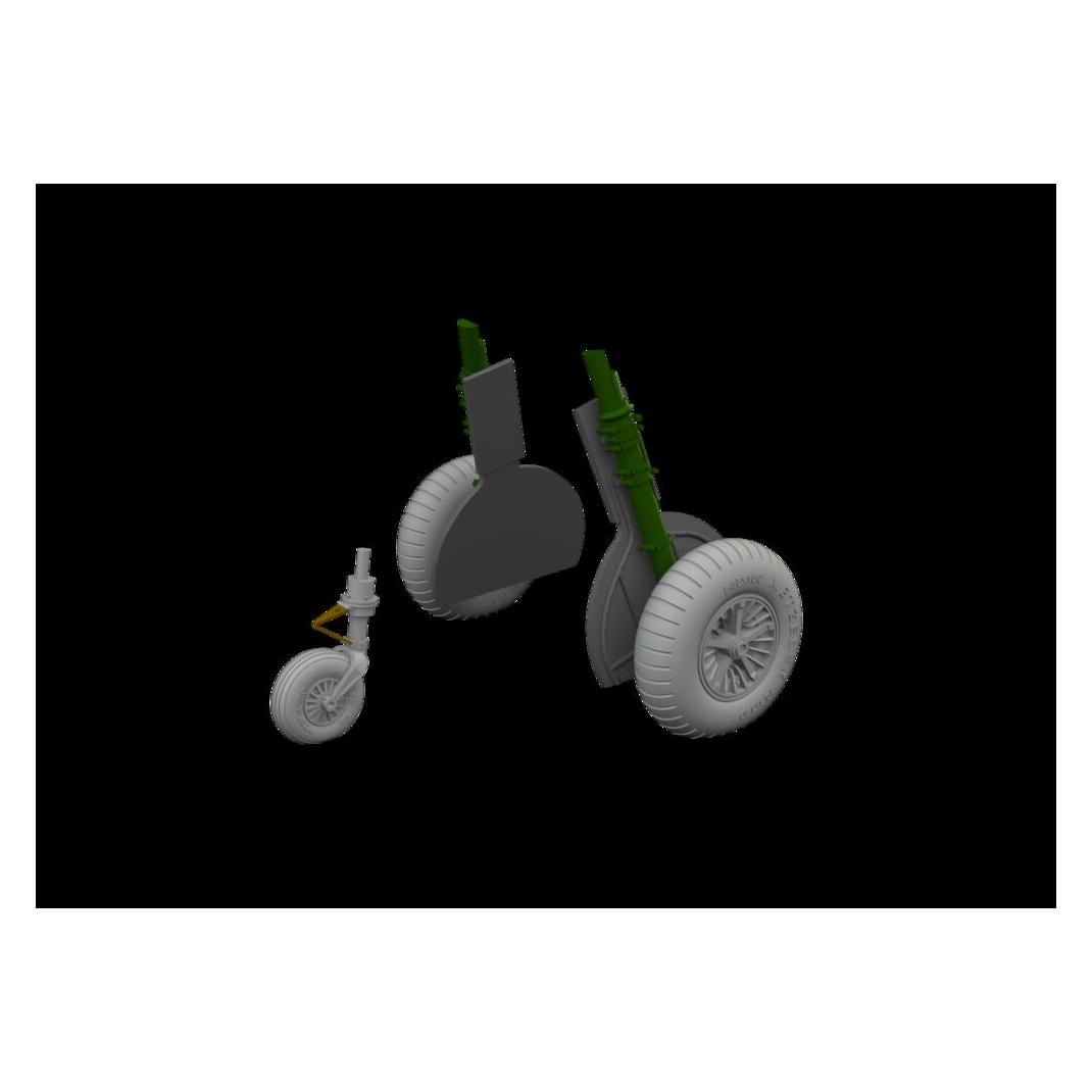 Eduard Bf 108 wheels spoked (648998)