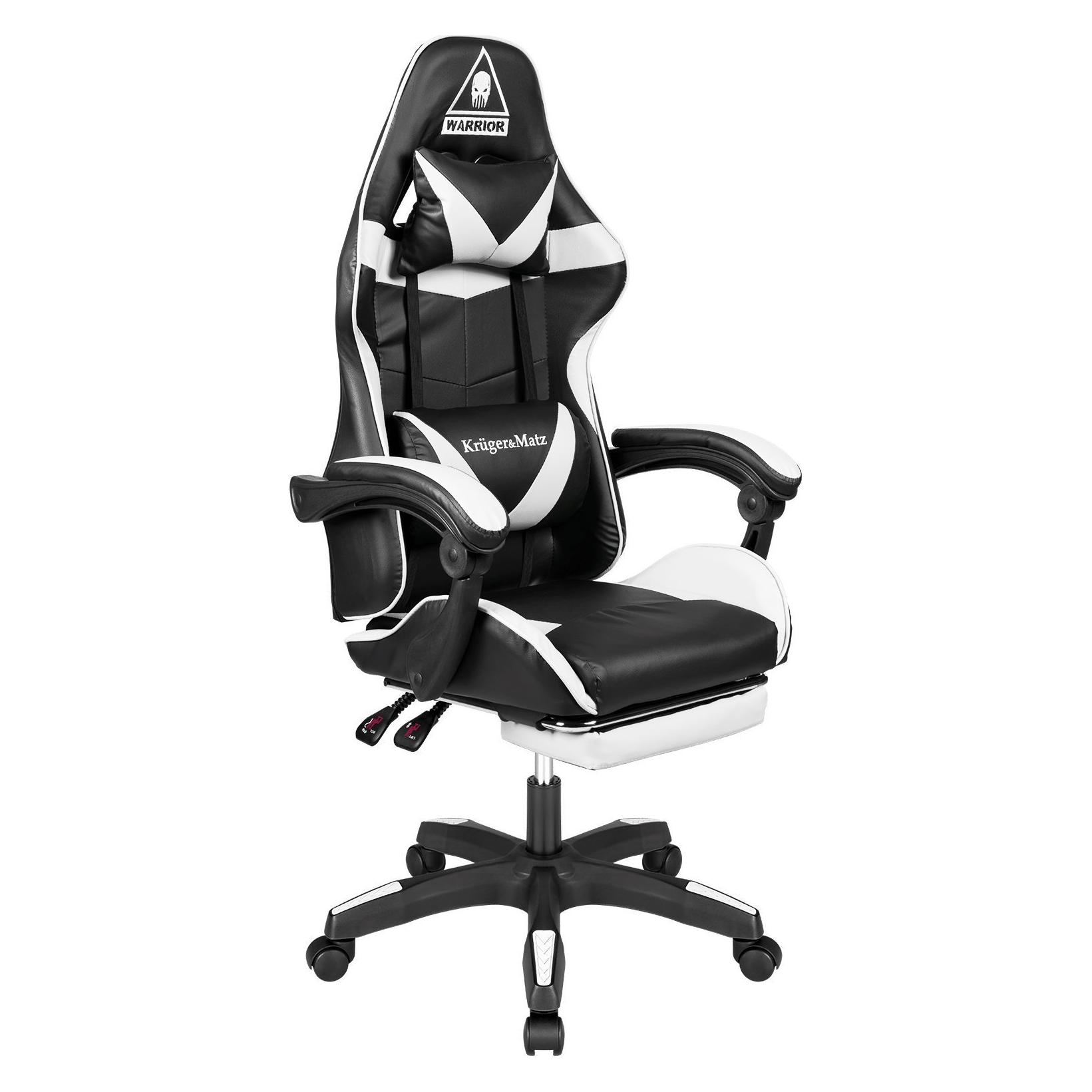 Krüger&Matz Gaming-Stuhl Kruger&Matz GX-150 Schwarz & Weiss (KM0790-BW)