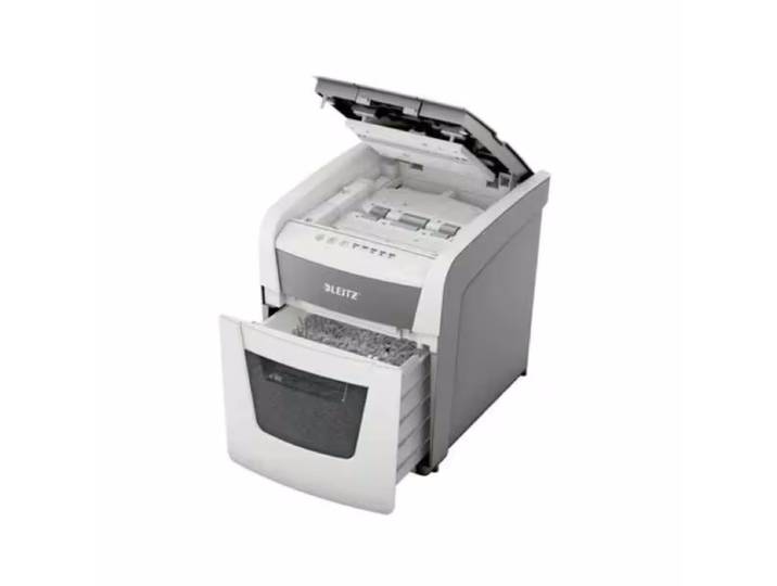 Leitz IQ Autofeed Small Office 50 P4 Aktenvernichter – Aktenvernichter/Schredder – weiss