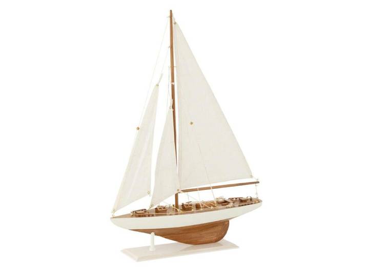 Voilier Déco en Bois  Harrison  59cm Blanc