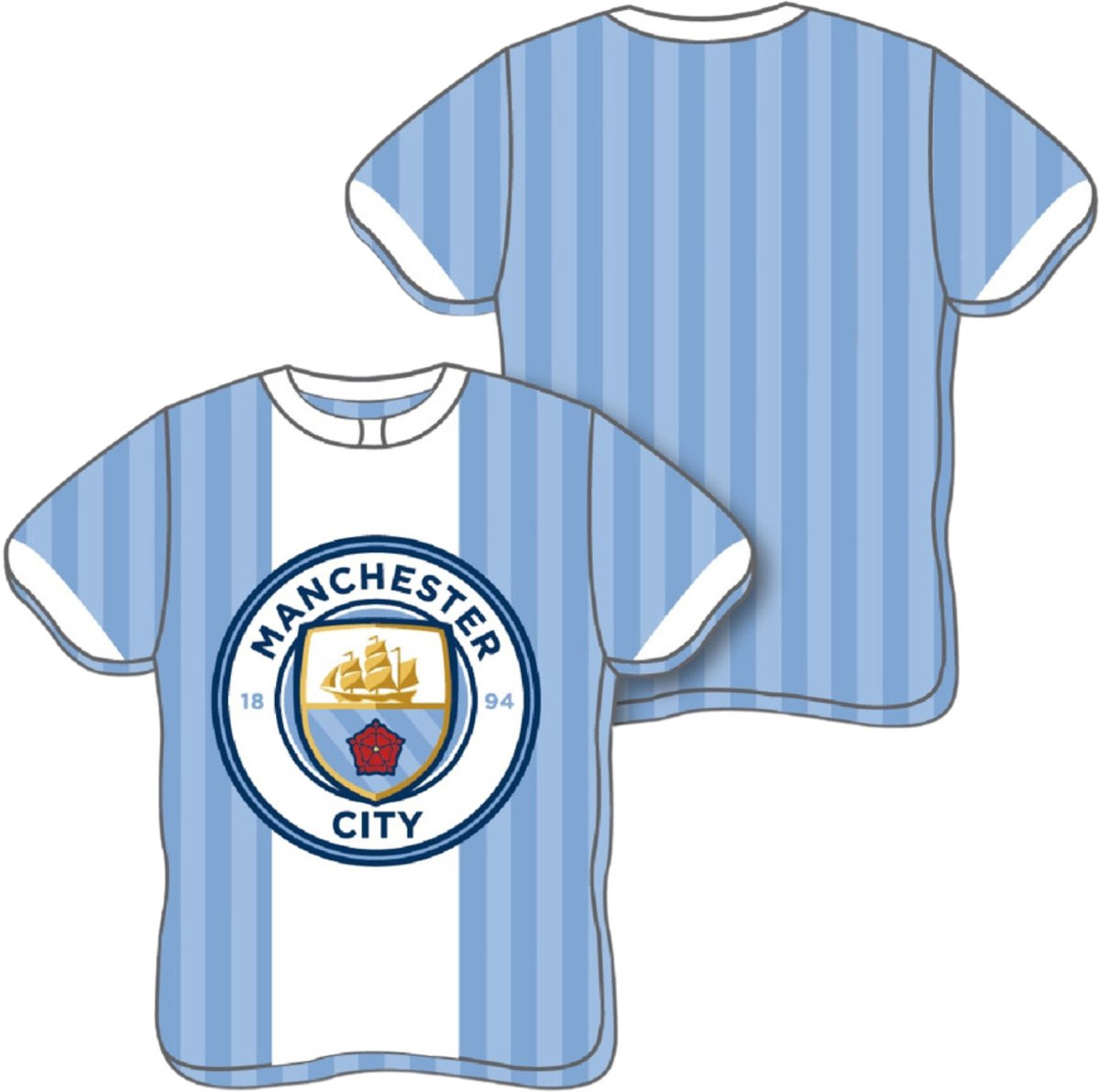 Manchester City Gevormd kussen - Lichtblauw