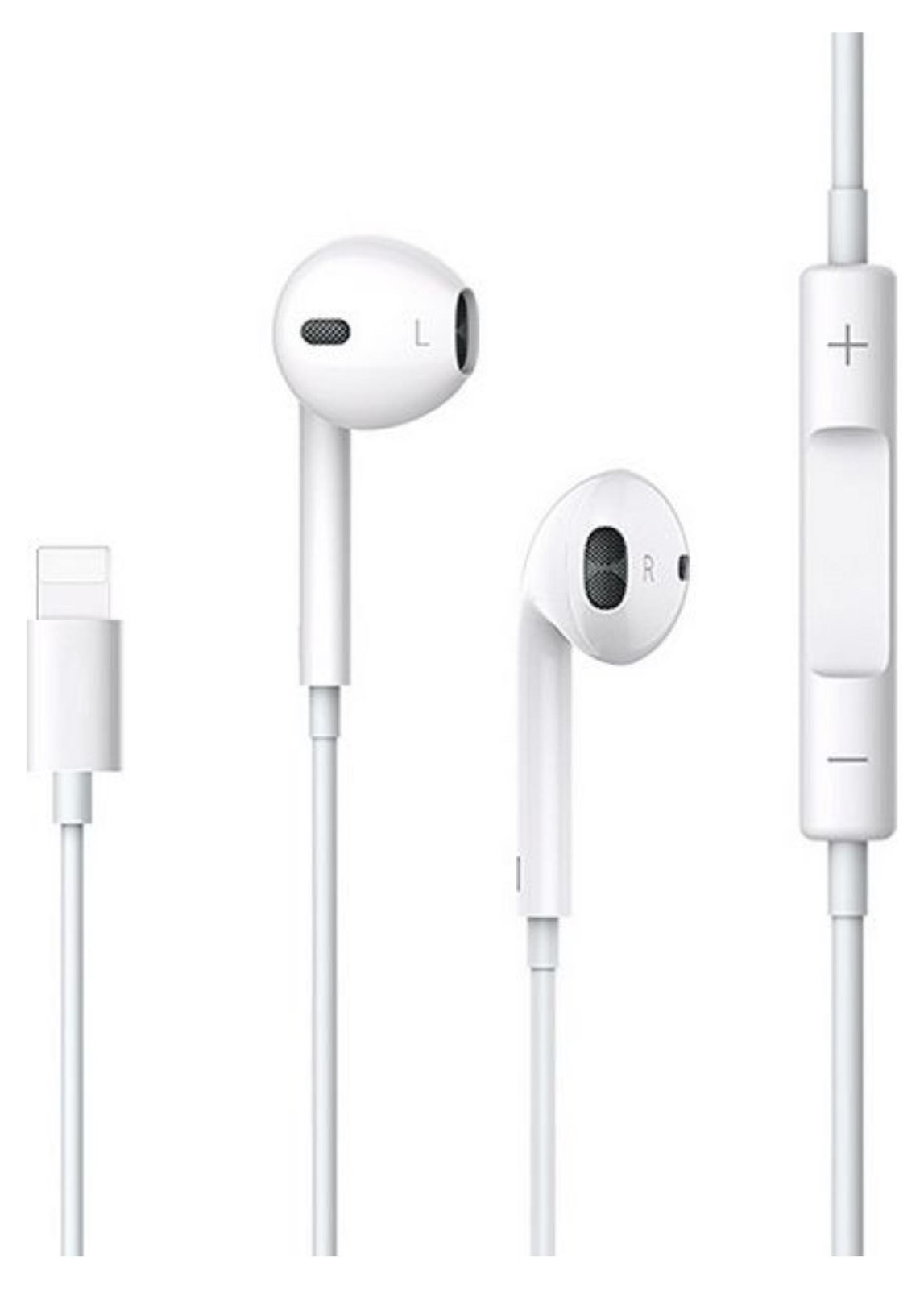 Usams Stereo Koptelefoon EP-24 Lightning voor iPhone, wit (HSEP2401)