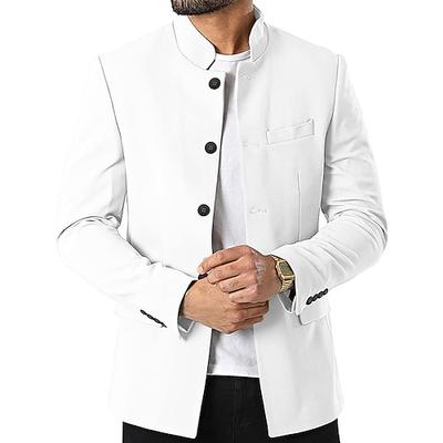 Unisex Leichte Jacke Freizeitjacke Chore-Jacke Casual Langlebig Tasche Frühling Herbst Solide / einfarbig Athleisure Stehkragen Standard Schwarz Weiß Wein Dunkelblau Jacken