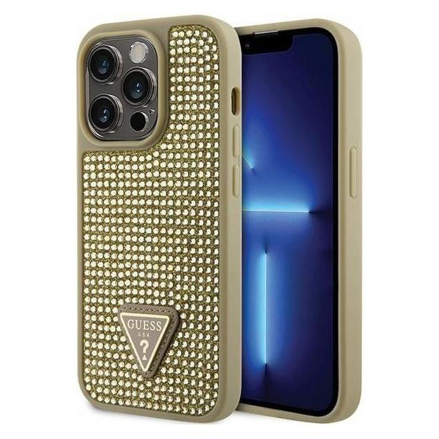 Guess GUHCP14LHDGTPD iPhone 14 Pro 6.1" złoty/gold hardcase Rhinestone Triangle (Apple iPhone 14 Pro) (GUE002857-0)