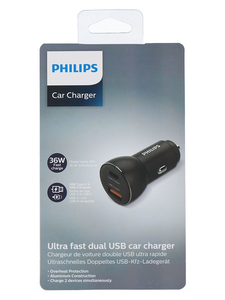 Philips Auto-Ladegerät in Dunkelblau - onesize