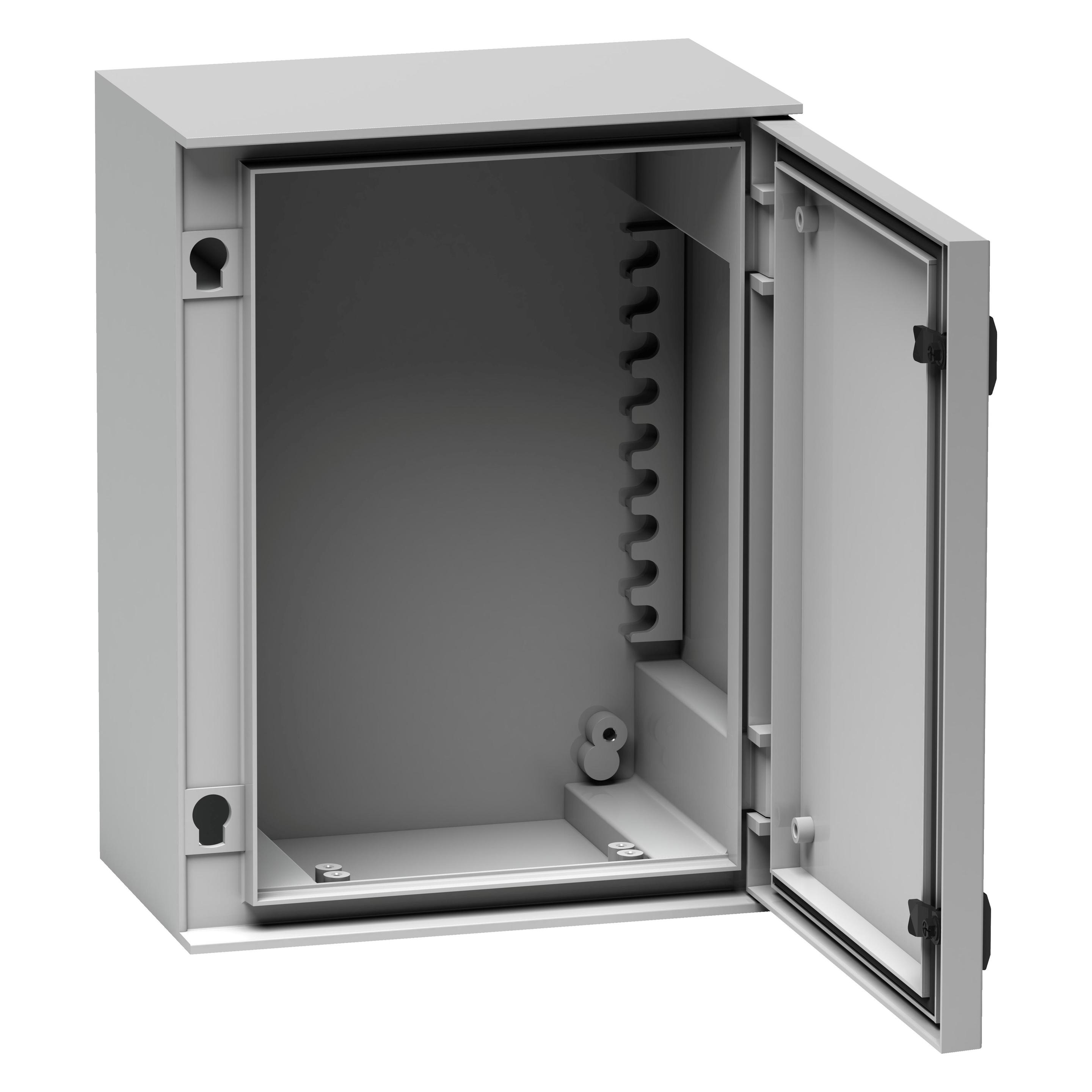 Schneider Electric Wall Box w/ Plain Door, 747x536x300mm (NSYPLM75G)