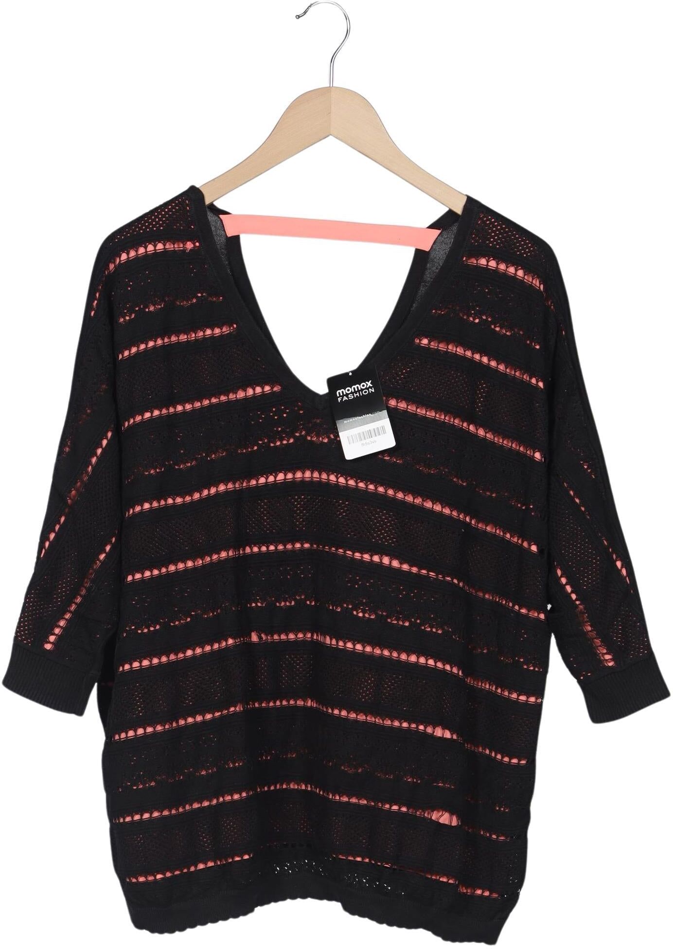 Sandro Damen Pullover, Schwarz, Gr. EU 36 (Sandro 1), Baumwolle / Synthetik - Second Hand