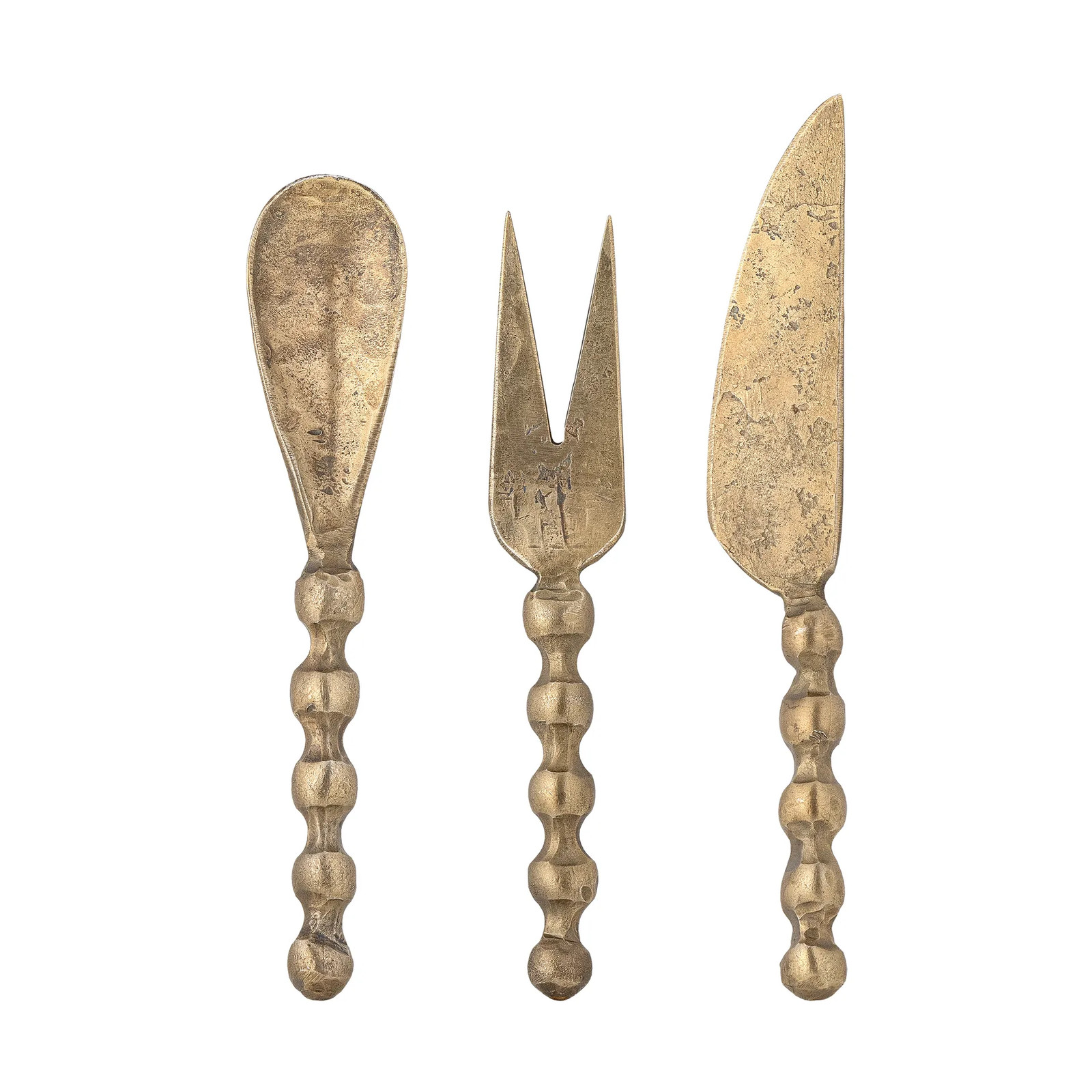 Bloomingville Haolin Kaasmessen 3-delig, Goud, Mat Messing