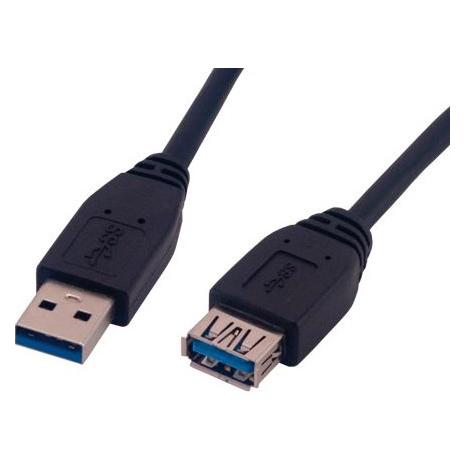MCL USB 3.0 M/FM 5m USB Kabel USB 3.2 Gen 1 (3.1 Gen 1) USB A Schwarz (5 m, USB 3.2 Gen 1) (MC923AMF-5M/N)