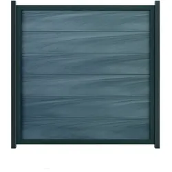 GroJaViento Zaunelement Farbe: Steingrau co-extrudiert Maß: 180x180cm Rahmen: Anthrazit
