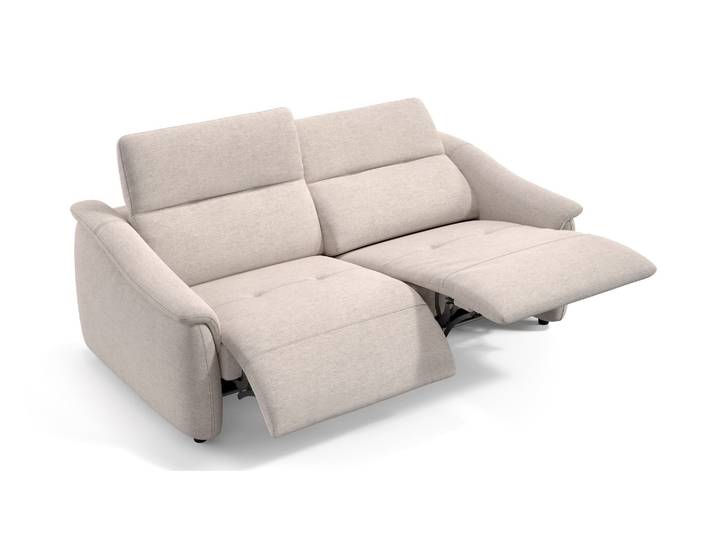 Sofa ORENO 3-Sitzer Stoff Relaxsofa 3er Couch Funktionscouch elektrisch mit Relaxfunktion Designsofa