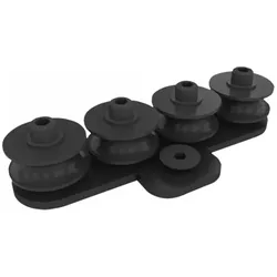 Wentex Rope Guide - 4 Rollen, Schwarz (Diverse), Lichttechnik Zubehör
