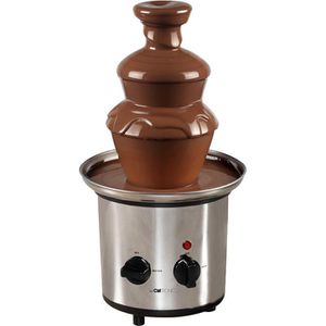 Clatronic Schokobrunnen SKB 3248, inox, 170 Watt, Warmhaltefunktion, Edelstahl, 3 Etagen