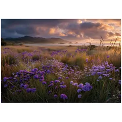 FOTOTAPETE Landschaft Blumen Beige 200x140 cm