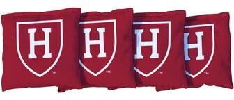 Skip's Garage Harvard University Crimson Cornhole Bags Red