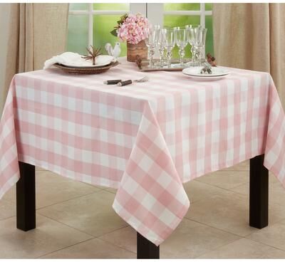 Saro Lifestyle Casual Buffalo Plaid Tablecloth