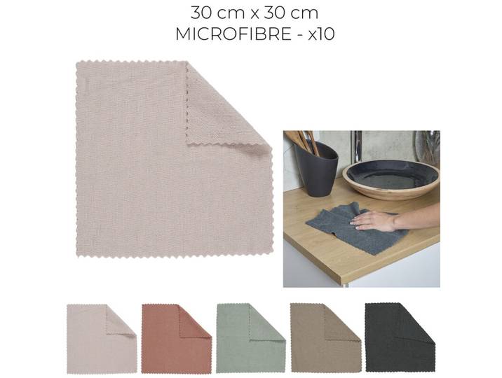 CHIFFON MICROFIBRE 30X30CM X10 M24