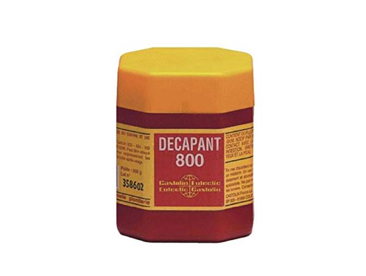 décapant 800 - pour brasure cupro-phospore poudre rose en pot de 200g - castolin 8000200p