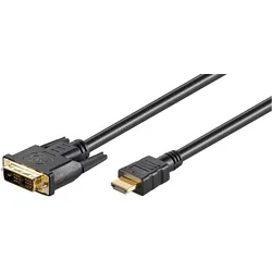 MicroConnect Videokabel (3 m), Videokabel, Schwarz
