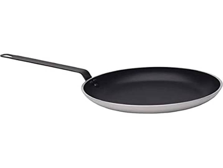 MasterClass Poêle à frire professionnelle antiadhésive\, très résistante\, en aluminium\, 32 cm (12\,6\ )\, noir et argent