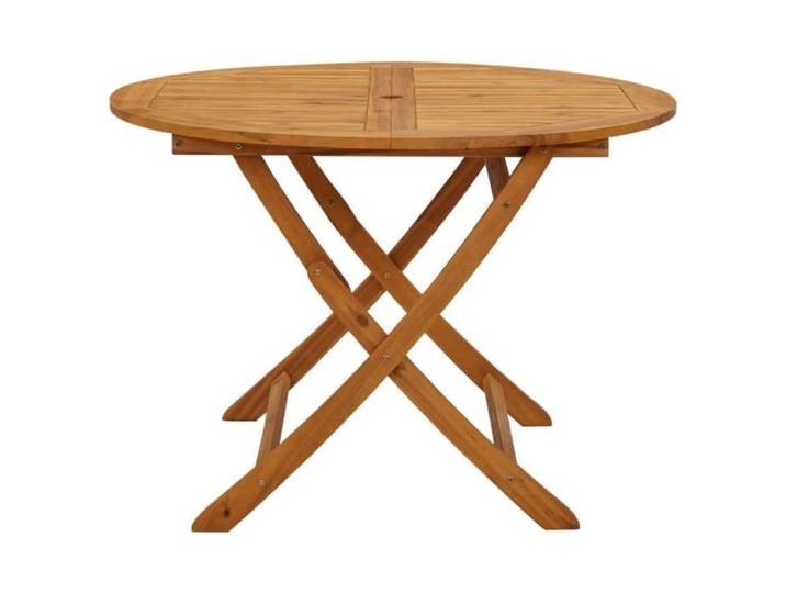 Akozon Table pliable de jardin 110 cm Bois d'acacia massif - 7891450607917
