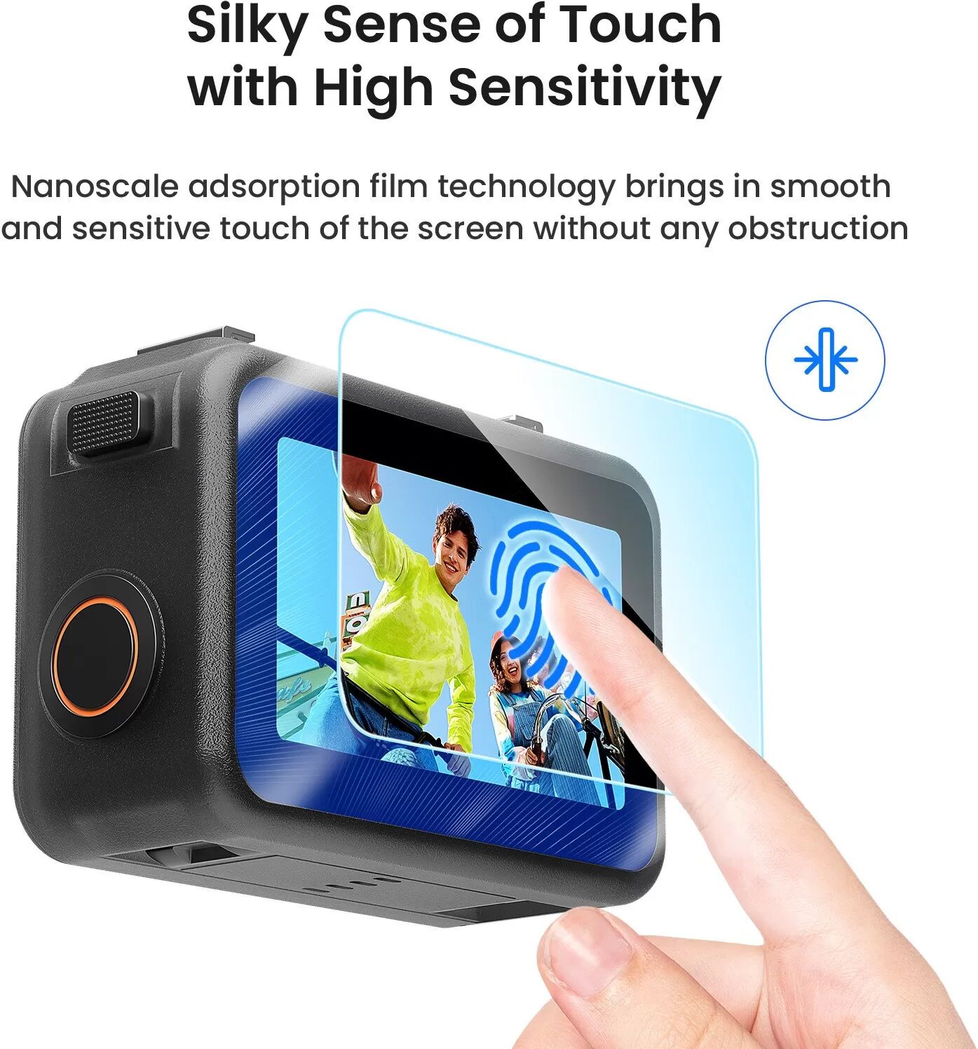 INF Kit de Protection d'Écran en Verre Trempé (2 Jeux) compatible avec DJI Osmo Action 4/Osmo Action 3/Osmo Action Nano