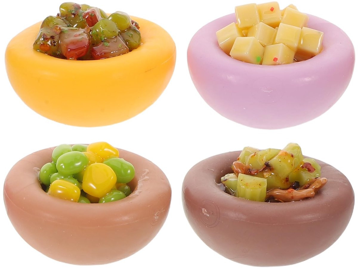 4 stuks nep gestoomde broodjes voor decoratie