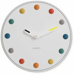 WANDUHR Design Weiß 42/42 cm
