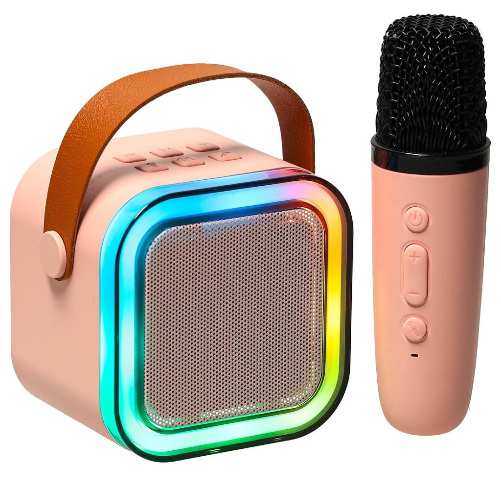Kik Karaokespeaker met microfoon, roze