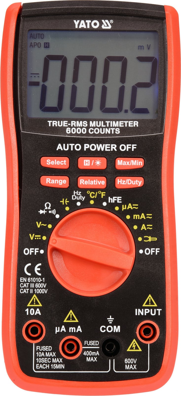 YATO Digitale universele multimeter met TRUE RMS-meting