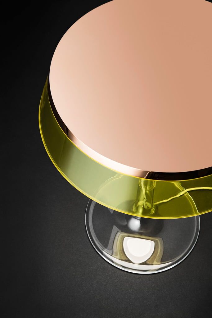 Flos Bon Jour Tischleuchte (Gestell chrom, Schirm transparent) Gestell chrom   Schirm transparent
