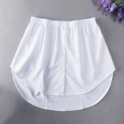 Uplifted Finds Women Shirt Blouse Extender Adjustable Layering Faux Top Lower Hem Underskirt s white