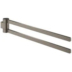 Grohe, Handtuchhalter + Handtuchhaken, Handtuchhalter Selection doppelt schwenkbar hard graphit gebürstet 41063AL0