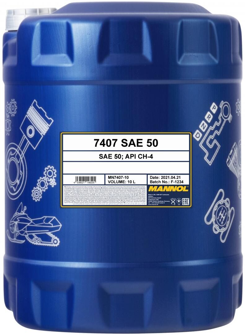 Sct - Mannol Motoröl Mannol Sae 50 [10l] Mn7407-10 10l
