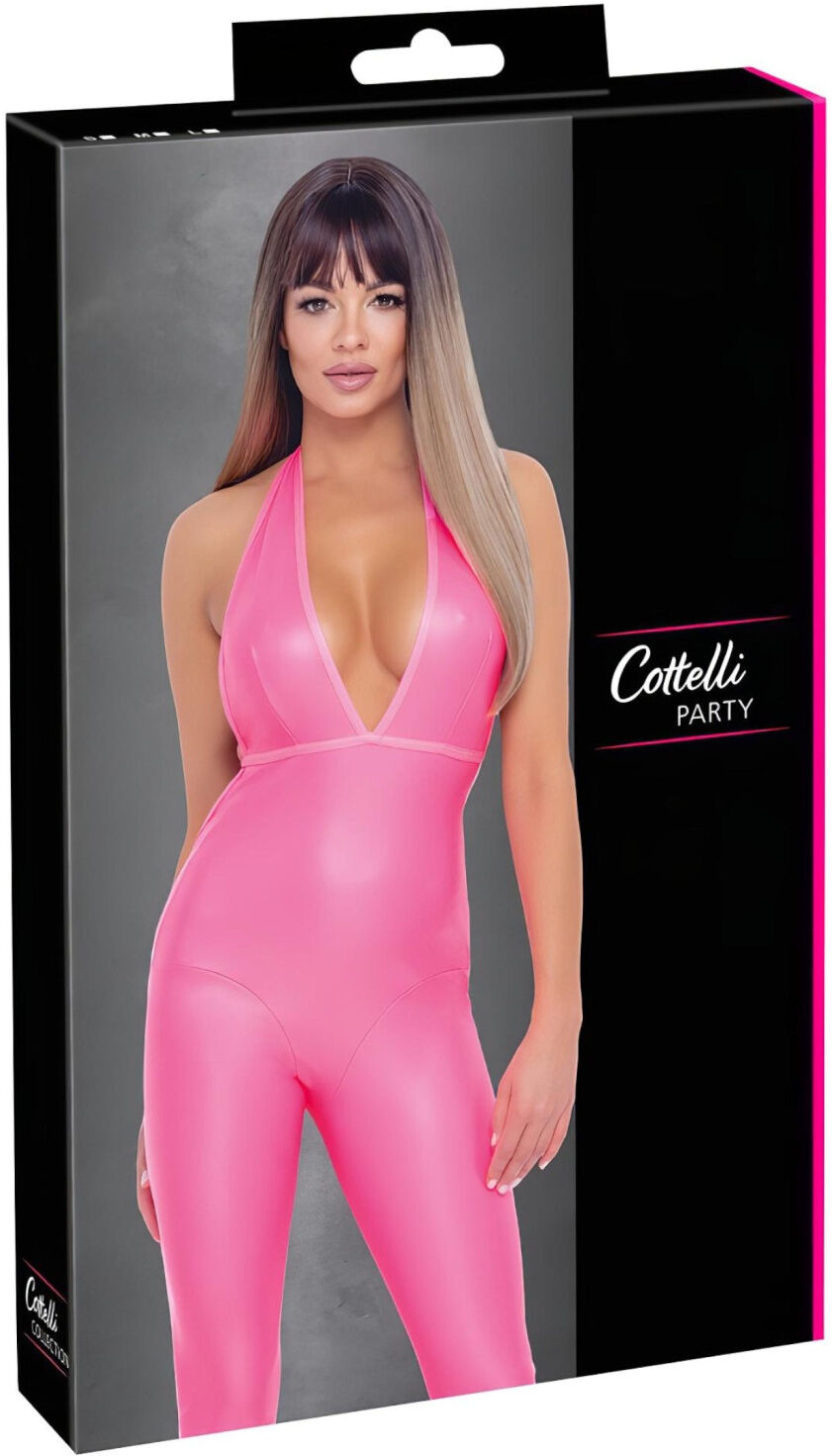 Cottelli Party - Jumpsuit with Deep Back Cutout (Pink)
