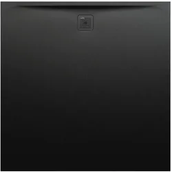 Laufen quadrat Duschwanne „Pro“ 1400 × 1400 mm ohne Oberflächenbeschichtung, ohne Oberflächenveredelung, in Schwarz