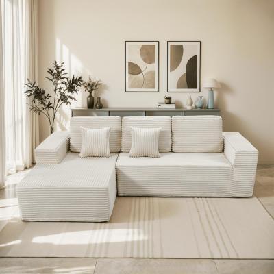 Pocassy "Indoor 108"" Oversized Loveseat Sofa Lounge Chair with Fluffy Comfy Cloud Couch - 1 Set"
