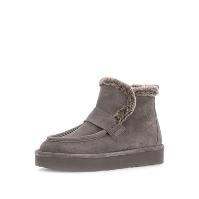Winterstiefelette GABOR "Winterstiefelette", Damen, Gr. 38, grau, Schuhe Winterstiefelette
