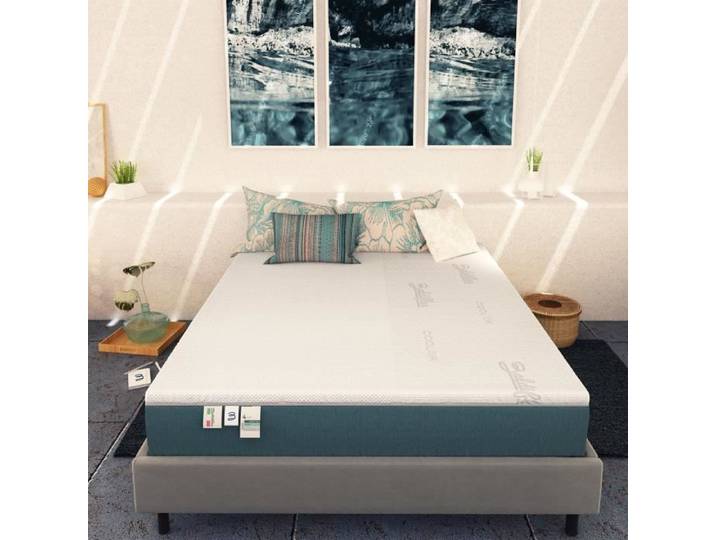 Matelas Trés Jolie Fresh 90x200 cm- Mousse à Mémoire de forme- epaisseur 25 cm