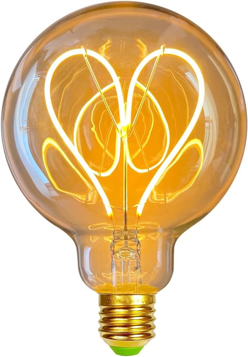 Vintage LED Gloeilamp G95 Edison Filament 4W Dimbare Antieke Lamp Warmte Glow - Goud