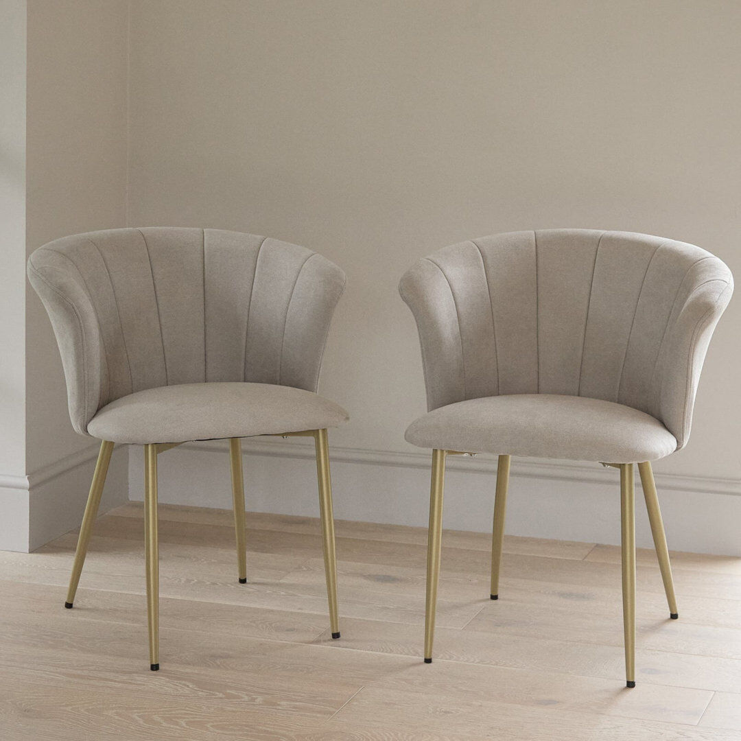 George Oliver 45 cm H Accent Gold/Beige 75cm H X 65cm W X 64cm D