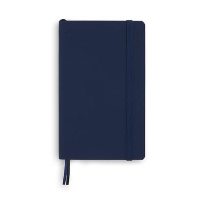 Notizbuch A6 Softcover Navy Blue Blanko, 128 Seiten