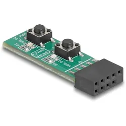 DELOCK Schalter mit Resettaste und Ein-/Austaste für PC-Main