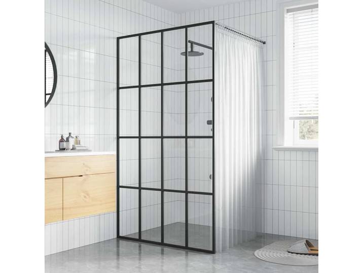 vidaXL Duschwand für Walk-in Dusche Klares Sicherheitsglas 100x195 cm