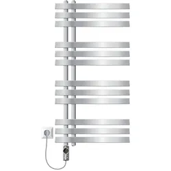 BADHEIZKÖRPER elektrisch Iron EM 500x1000 mm Chrome mit Heizstab 600W Digital