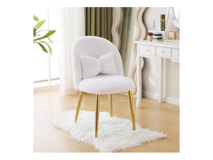 LuxusKollektion Loungesessel Sessel Loungesessel Akzentsessel Weiß Rundbogen Rückenlehne