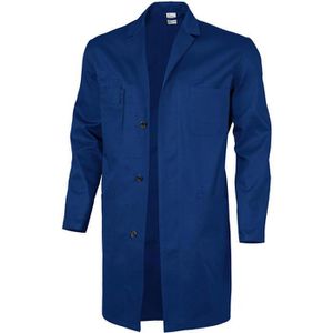 Qualitex Arbeitskittel Basic BW 240 Unisex, blau, lange Ärmel, Größe 54